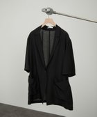【サロン アダム エ ロペ/SALON adam et rope'】の【WEB限定】シアーハーフスリーブジャケット 洗える・冷房対策 ブラック(01)|ID:prp329100004561351