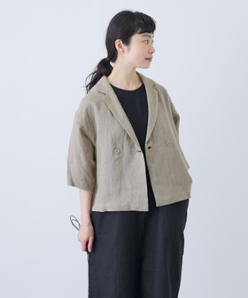 【かぐれ/kagure / URBAN RESEARCH】のリネンハーフスリーブジャケット 人気、トレンドファッション・服の通販 founy(ファニー) ファッション Fashion レディースファッション WOMEN アウター Coat Outerwear ジャケット Jackets 2025年 2025 2025春夏・S/S Ss,Spring/Summer,2025 おすすめ Recommend シンプル Simple ジャケット Jacket ダブル Double フロント Front リネン Linen ワッシャー Washer エレガント 上品 Elegant 半袖 Short Sleeve 夏 Summer S/S・春夏 Ss・Spring/Summer |ID:prp329100004561355