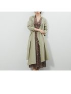 【ルージュヴィフラクレ/Rouge vif la cle】のウエストリボンアシメトリーコート 人気、トレンドファッション・服の通販 founy(ファニー) ファッション Fashion レディースファッション WOMEN アウター Coat Outerwear コート Coats タートルネック Turtleneck 春 Spring thumbnail グリーン|ID: prp329100004561359 ipo3291000000032251141