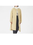 【カリテ/qualite】のキルティングノーカラーコート 人気、トレンドファッション・服の通販 founy(ファニー) ファッション Fashion レディースファッション Fashion for Women アウター Coat / Outerwear Collection コート・ロングコート・ピーコート Long Coats, Peacoats & More キルティング Quilted, Quilting スリット Slit, Slit Detail デニム Denim, Jeans Material リボン Ribbon, Bow ビジネス 仕事 通勤 Business / Work / Commuting thumbnail ライトベージュ|ID: prp329100004561367 ipo3291000000033634427