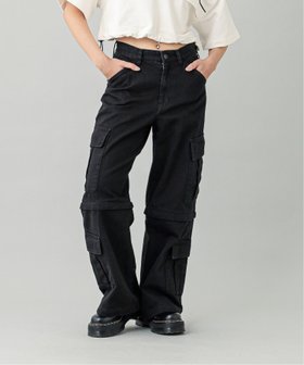 【エックスガール/X-girl】の2WAY CARGO PANTS X-girl 人気、トレンドファッション・服の通販 founy(ファニー) ファッション Fashion レディースファッション WOMEN パンツ Pants カーゴパンツ Cargo Pants ハーフ Half ポケット Pocket ルーズ Loose ワンポイント One Point |ID:prp329100004561389