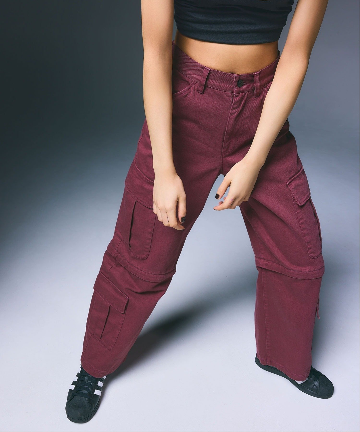 【エックスガール/X-girl】の2WAY CARGO PANTS X-girl インテリア・キッズ・メンズ・レディースファッション・服の通販 founy(ファニー) 　ファッション　Fashion　レディースファッション　WOMEN　パンツ　Pants　カーゴパンツ　Cargo Pants　ハーフ　Half　ポケット　Pocket　ルーズ　Loose　ワンポイント　One Point　BURGUNDY|ID: prp329100004561389 ipo3291000000032251478