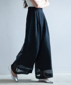 【セゾンドパピヨン/SAISON DE PAPILLON】のフロントタックシアーワイドパンツ 人気、トレンドファッション・服の通販 founy(ファニー) ファッション Fashion レディースファッション WOMEN パンツ Pants 春 Spring ギャザー Gather シアー Sheer シンプル Simple フレア Flare フロント Front ロング Long ワイド Wide S/S・春夏 Ss・Spring/Summer 夏 Summer thumbnail ブラック|ID: prp329100004561413 ipo3291000000032251726
