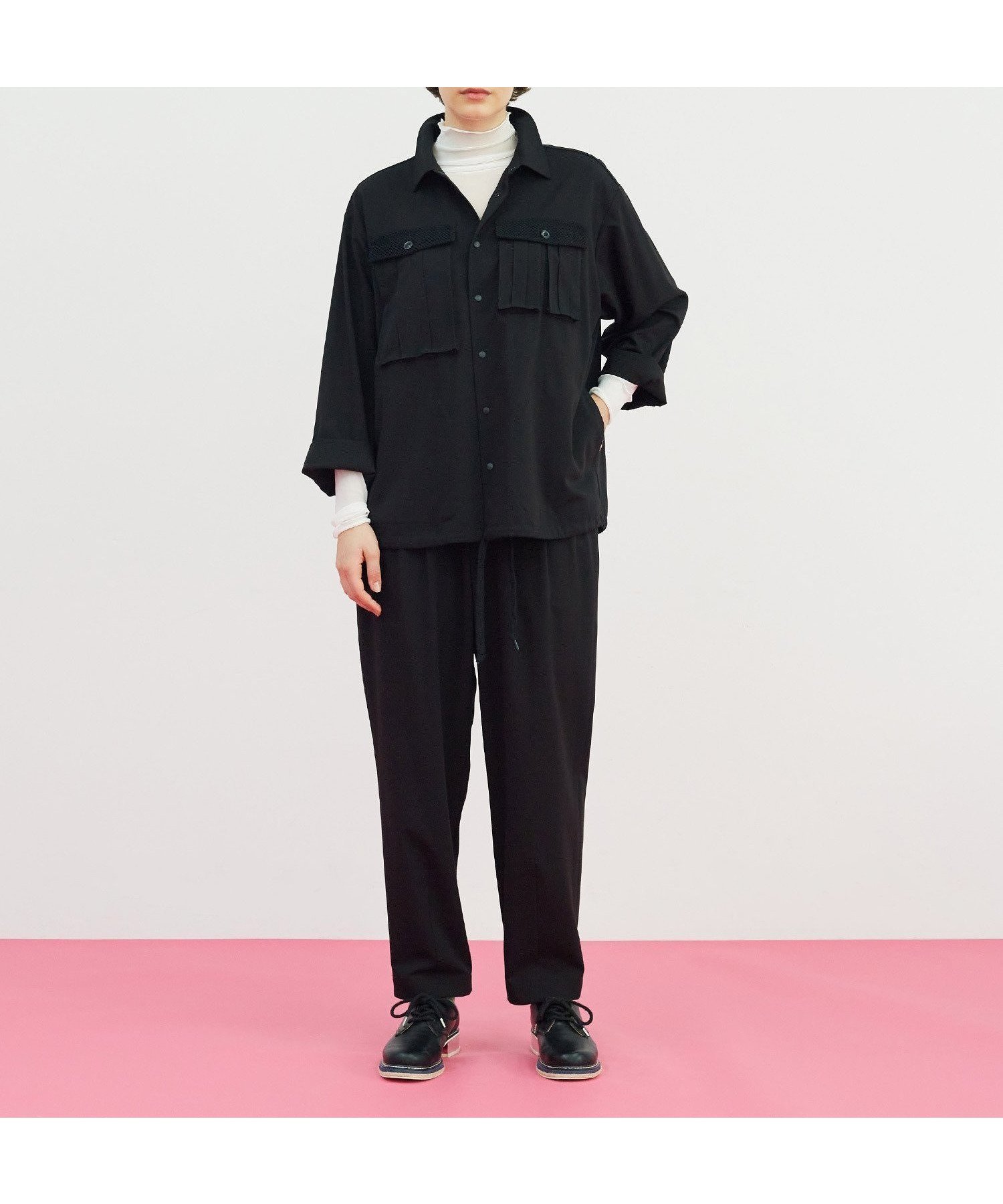 【フラボア/FRAPBOIS】のコーチセット シャツブルゾン 人気、トレンドファッション・服の通販 founy(ファニー) 　ファッション　Fashion　レディースファッション　WOMEN　アウター　Coat Outerwear　ブルゾン　Blouson/Jackets　トップス・カットソー　Tops/Tshirt　シャツ/ブラウス　Shirts/Blouses　おすすめ　Recommend　ストレッチ　Stretch　セットアップ　Set Up　チェック　Check　ドレープ　Drape　フラット　Flat　ブルゾン　Blouson　ポケット　Pocket　レース　Race　エレガント 上品　Elegant　 other-1|ID: prp329100004561464 ipo3291000000032252244