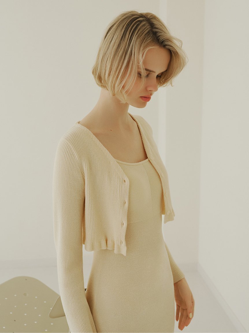 【スナイデル ホーム/SNIDEL HOME】の【FIRST BEAUTY HOME DRESS】カーディガン タンクワンピースセット インテリア・キッズ・メンズ・レディースファッション・服の通販 founy(ファニー) 　ファッション　Fashion　レディースファッション　Fashion for Women　ワンピース　Dresses　フォーマル・パーティードレス・結婚式用ドレス　Elegant & Casual Dresses　おすすめ　Recommended / Our Picks　イエロー　Yellow　カーディガン　Cardigan, Knitwear　ギフト プレゼント　Gift / Present　ショート　Short, Short Length　タンク　Tank Top, Sleeveless Top　フィット　Fit, Slim Fit　フェミニン　Feminine, Girly　フレア　Flare, Flared　ヘムライン　Hemline, Bottom Cut　人気　Popular, Best Seller　定番　Standard, Basic Item　YEL[032]|ID: prp329100004561473 ipo3291000000033107100