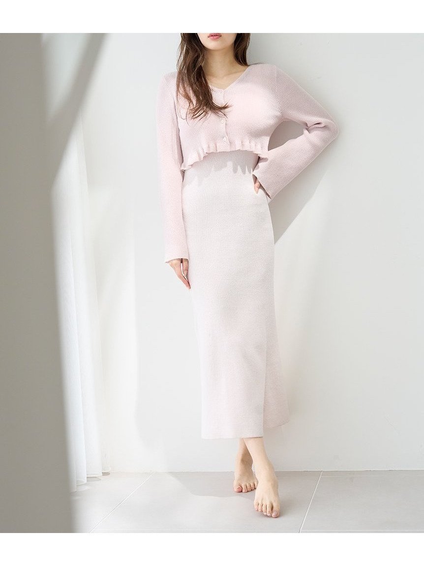 【スナイデル ホーム/SNIDEL HOME】の【FIRST BEAUTY HOME DRESS】カーディガン タンクワンピースセット インテリア・キッズ・メンズ・レディースファッション・服の通販 founy(ファニー) 　ファッション　Fashion　レディースファッション　Fashion for Women　ワンピース　Dresses　フォーマル・パーティードレス・結婚式用ドレス　Elegant & Casual Dresses　おすすめ　Recommended / Our Picks　イエロー　Yellow　カーディガン　Cardigan, Knitwear　ギフト プレゼント　Gift / Present　ショート　Short, Short Length　タンク　Tank Top, Sleeveless Top　フィット　Fit, Slim Fit　フェミニン　Feminine, Girly　フレア　Flare, Flared　ヘムライン　Hemline, Bottom Cut　人気　Popular, Best Seller　定番　Standard, Basic Item　LPNK[061]|ID: prp329100004561473 ipo3291000000033107101