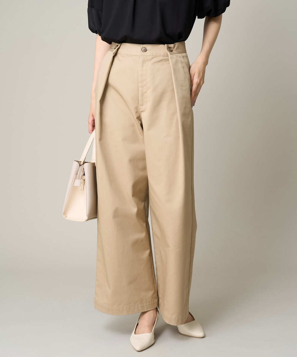 【アー ヴェー ヴェー/a.v.v】の【洗える】チノタックワイドパンツ 人気、トレンドファッション・服の通販 founy(ファニー) 　ファッション　Fashion　レディースファッション　WOMEN　パンツ　Pants　インナー　Inner　洗える　Washable　定番　Standard　フロント　Front　ワイド　Wide　再入荷　Restock/Back In Stock/Re Arrival　おすすめ　Recommend　夏　Summer　 other-1|ID: prp329100004561501 ipo3291000000032252695