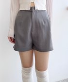 【ヘザー/Heather】のハイウエストコンパクトショートパンツ グレー|ID: prp329100004561522 ipo3291000000032252953