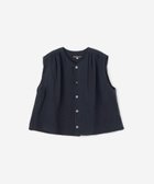 【ビショップ/Bshop】の別注 リネン ノースリーブギャザーシャツ WOMEN NAVY|ID: prp329100004561525 ipo3291000000033158892
