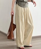 【その他のブランド/Other】の涼感イージーワイドパンツ ワイドパンツ 体型カバー レディース 夏 さらさら ベージュ|ID: prp329100004561546 ipo3291000000032645984