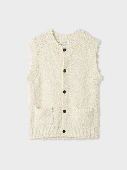 【ミースロエ/MIESROHE】のフラッフィーニットベスト インテリア・キッズ・メンズ・レディースファッション・服の通販 founy(ファニー) 　ファッション　Fashion　レディースファッション　Ladies' Fashion Online　アウター　Coat Outerwear　トップス・カットソー　Tops/Tshirt　ニット　Knit Tops　ベスト/ジレ　Gilets/Vests　IVR[003]|ID: prp329100004561561 ipo3291000000032688101