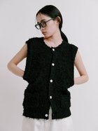 【ミースロエ/MIESROHE】のフラッフィーニットベスト 人気、トレンドファッション・服の通販 founy(ファニー) ファッション Fashion レディースファッション Ladies' Fashion Online アウター Coat Outerwear トップス・カットソー Tops/Tshirt ニット Knit Tops ベスト/ジレ Gilets/Vests thumbnail BLK[009]|ID: prp329100004561561 ipo3291000000032688102