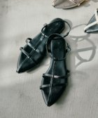 【レプシィム ローリーズファーム/LEPSIM LOWRYS FARM】のアンクルストラップフラットサンダル ブラック09|ID: prp329100004561569 ipo3291000000032698888