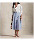 【ラルフローレン/RALPH LAUREN】のストライプド コットン シアサッカー スカート 400ブルー|ID: prp329100004561592 ipo3291000000032684058