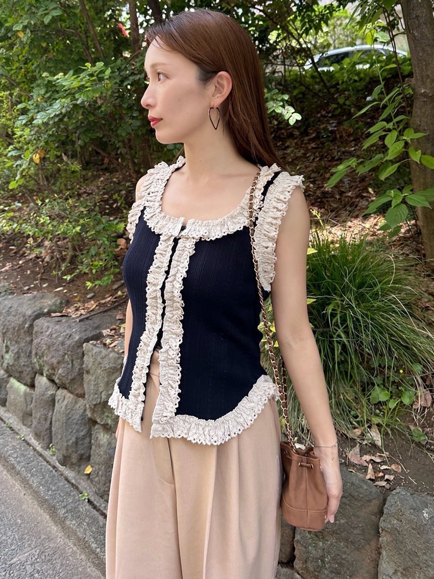 【スナイデル/SNIDEL】のレースニットプルオーバー インテリア・キッズ・メンズ・レディースファッション・服の通販 founy(ファニー) 　ファッション　Fashion　レディースファッション　WOMEN　トップス・カットソー　Tops/Tshirt　ニット　Knit Tops　プルオーバー　Pullover　おすすめ　Recommend　ストレート　Straight　デコルテ　Decolletage　トレンド　Trend　フィット　Fit　ミックス　Mix　ラベンダー　Lavender　レース　Race　ロマンティック　Romantic　今季　This Season　MIX[930]|ID: prp329100004561615 ipo3291000000032254084