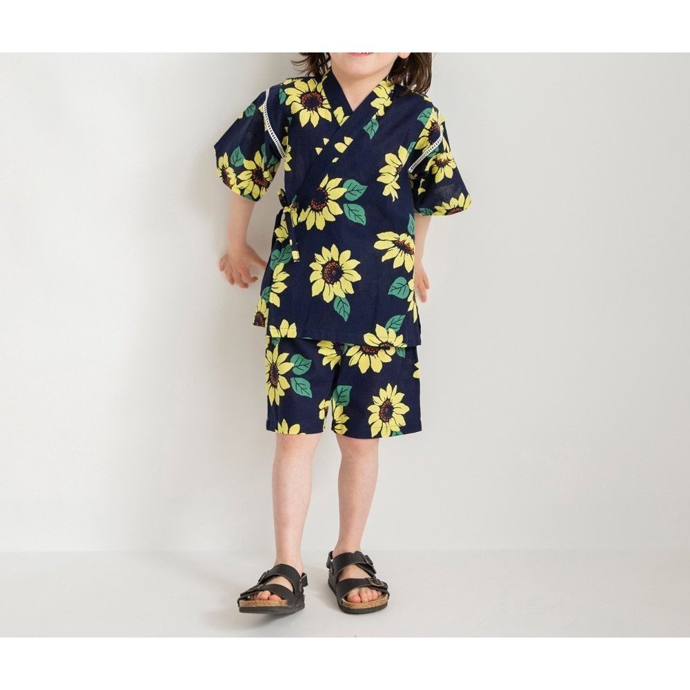 【ブランシェス/branshes / KIDS】の【キッズ】甚平 インテリア・キッズ・メンズ・レディースファッション・服の通販 founy(ファニー) 　ファッション　Fashion　キッズファッション　KIDS Children’s Clothing　グラフィック　Graphic　スタイリッシュ　Stylish　ベビー　Baby　モダン　Modern　モノトーン　Monotone　おすすめ　Recommend　夏　Summer　ネイビーブルー|ID: prp329100004561646 ipo3291000000032607481