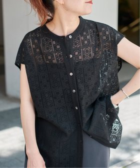 【スピック&スパン/Spick & Span】の《追加 》PEレースフレンチスリーブシャツ 人気、トレンドファッション・服の通販 founy(ファニー) ファッション Fashion レディースファッション WOMEN トップス・カットソー Tops/Tshirt シャツ/ブラウス Shirts/Blouses 人気 Popularity 再入荷 Restock/Back In Stock/Re Arrival |ID:prp329100004561660