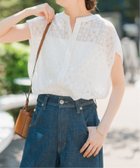 【スピック&スパン/Spick & Span】の《追加 》PEレースフレンチスリーブシャツ ホワイト|ID: prp329100004561660 ipo3291000000032597371