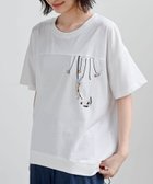 【アールピーエス/rps】のブラブラキャット裾ドロストTシャツ オフホワイト|ID: prp329100004561665 ipo3291000000032490605