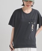 【アールピーエス/rps】のブラブラキャット裾ドロストTシャツ チャコールグレー|ID: prp329100004561665 ipo3291000000032490611