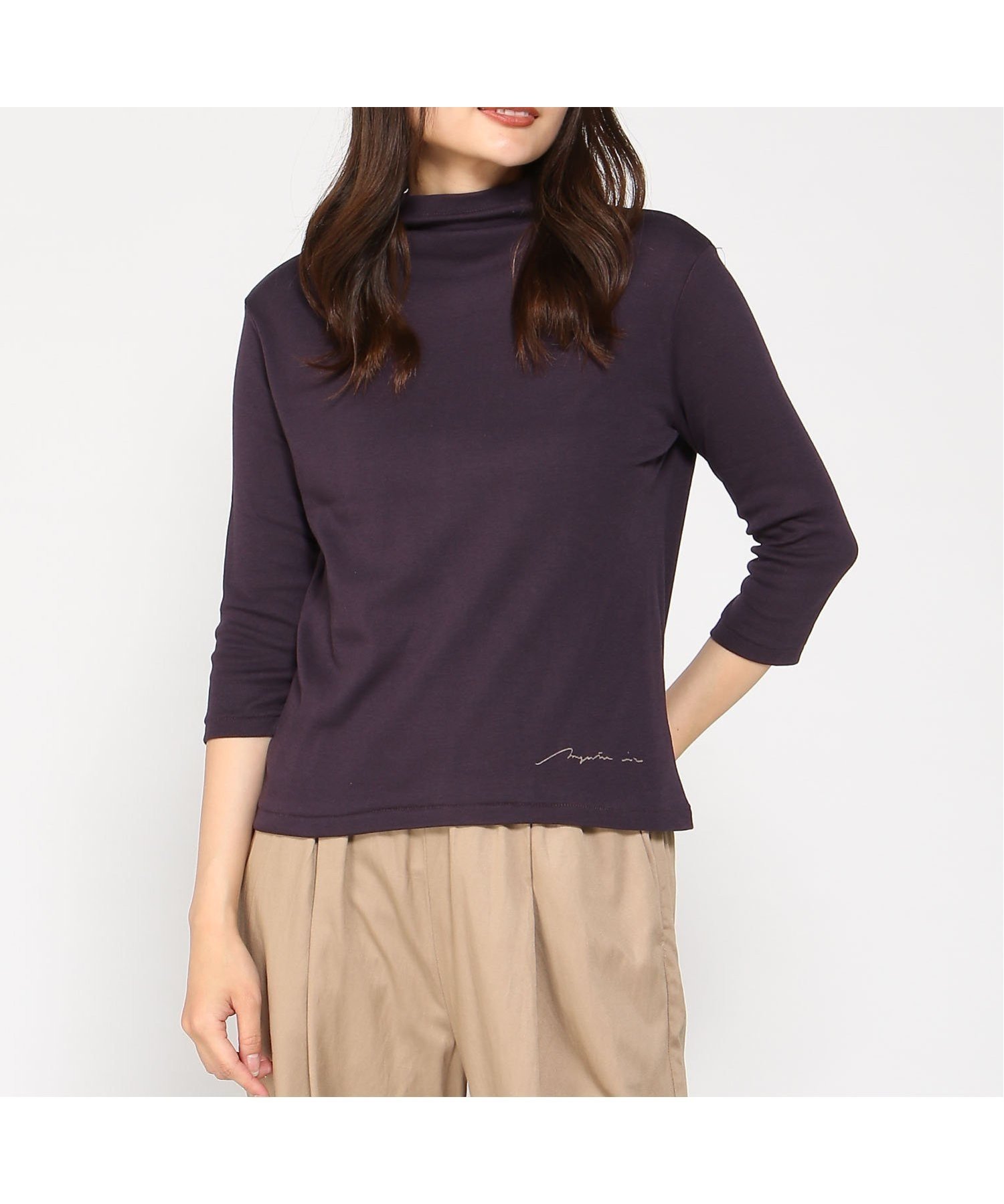 【マジェンタ/MAGENTA】のMAGENTA/フライスローボトルネック 7分袖 人気、トレンドファッション・服の通販 founy(ファニー) 　ファッション　Fashion　レディースファッション　WOMEN　トップス・カットソー　Tops/Tshirt　ビジネス 仕事 通勤　Business　 other-1|ID: prp329100004561682 ipo3291000000032254737