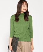 【マジェンタ/MAGENTA】のMAGENTA/フライスローボトルネック 7分袖 人気、トレンドファッション・服の通販 founy(ファニー) ファッション Fashion レディースファッション WOMEN トップス・カットソー Tops/Tshirt ビジネス 仕事 通勤 Business thumbnail グリーン杢|ID: prp329100004561682 ipo3291000000032254748