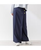 【ルージュヴィフラクレ/Rouge vif la cle】の【セットアップ対応】ラッププリーツボタンスカート ネイビー|ID: prp329100004561701 ipo3291000000032254876