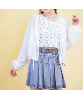 【レピピアルマリオ/repipi armario / KIDS】の【UVカット】スパンボイルショートパーカー 人気、トレンドファッション・服の通販 founy(ファニー) ファッション Fashion キッズファッション Fashion for Kids おすすめ Recommended / Our Picks ショート Short, Short Length ドローコード Drawcord, Drawstring Cord ボトム Bottoms, Lower Wear 夏 Summer 春 Spring S/S・春夏 SS, Spring/Summer, Warm Season |ID:prp329100004561705