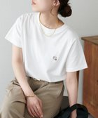 【ディスコート/Discoat】の【9色展開】線抜きハート刺繍コンパクト半袖Tシャツ《WEB限定》 ホワイト|ID: prp329100004561724 ipo3291000000033569979