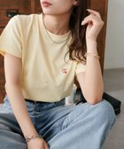 【ディスコート/Discoat】の【9色展開】線抜きハート刺繍コンパクト半袖Tシャツ《WEB限定》 アイボリー|ID: prp329100004561724 ipo3291000000033569987