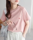 【ディスコート/Discoat】の【9色展開】線抜きハート刺繍コンパクト半袖Tシャツ《WEB限定》 ピンク|ID: prp329100004561724 ipo3291000000033569995