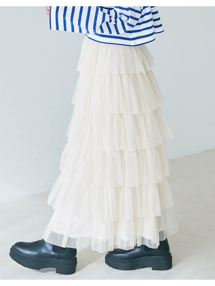 【コカ/COCA】のチュールティアードスカート インテリア・キッズ・メンズ・レディースファッション・服の通販 founy(ファニー) https://founy.com/ ファッション Fashion レディースファッション Ladies' Fashion Online スカート Skirt ティアードスカート Tiered Skirts チュール Tulle フィット Fit フェミニン Feminine ポケット Pocket |ID: prp329100004561742 ipo3291000000032606015