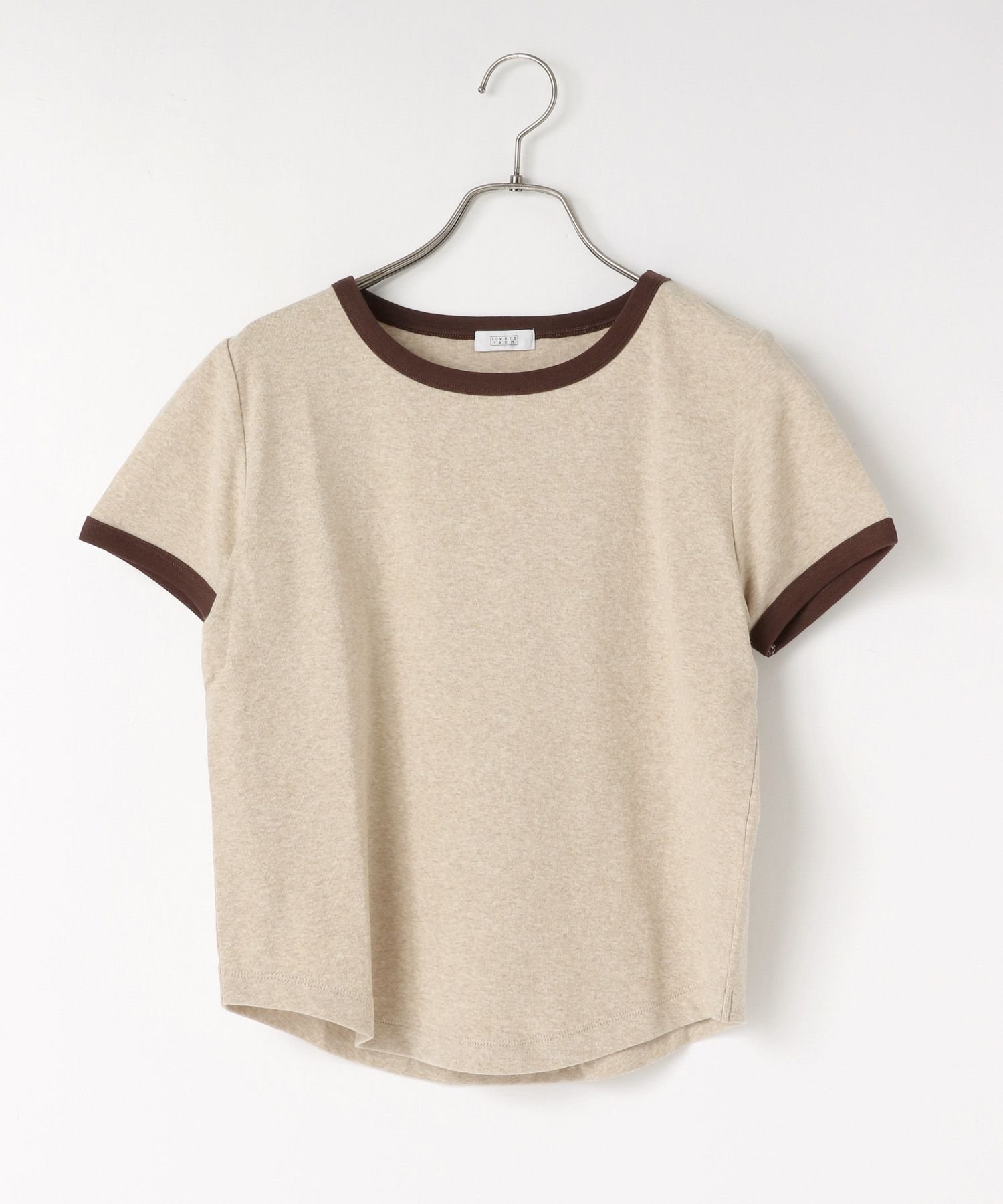 【ローリーズファーム/LOWRYS FARM】のリンガーTEE インテリア・キッズ・メンズ・レディースファッション・服の通販 founy(ファニー) 　ファッション　Fashion　レディースファッション　WOMEN　おすすめ　Recommend　インナー　Inner　ビスチェ　Bustier　ベージュ|ID: prp329100004561743 ipo3291000000032305337