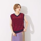 【その他のブランド/Other】のメッシュボーダー2WAYプルオーバー レッド|ID: prp329100004561779 ipo3291000000032255433