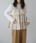 【その他のブランド/Other】のティアードフリルドッキングトップス ベージュ|ID: prp329100004561786 ipo3291000000032255470