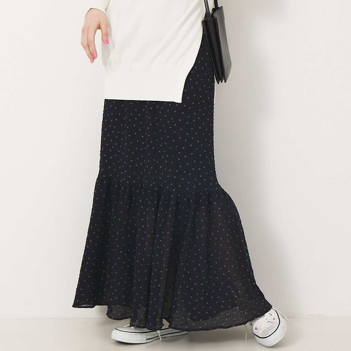 【ルージュヴィフラクレ/Rouge vif la cle】のサッカードットティアードスカート 人気、トレンドファッション・服の通販 founy(ファニー) 　ファッション　Fashion　レディースファッション　WOMEN　スカート　Skirt　ティアードスカート　Tiered Skirts　おすすめ　Recommend　コンパクト　Compact　サッカー　Soccer　スウェット　Sweat　ティアード　Tiered　ドット　Dot　プリント　Print　 other-1|ID: prp329100004561790 ipo3291000000032255498