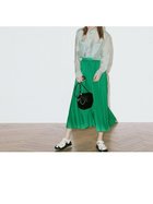 【ルージュヴィフラクレ/Rouge vif la cle】の【東原妙子さんコラボカラー】プリーツスカート グリーン|ID: prp329100004561796 ipo3291000000032255542