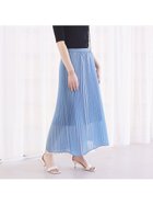 【ルージュヴィフラクレ/Rouge vif la cle】のシアープリーツスカート サックスブルー|ID: prp329100004561801 ipo3291000000032255575