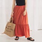 【ルージュヴィフラクレ/Rouge vif la cle】の【セットアップ対応】ギャザーティアードスカート オレンジ|ID: prp329100004561813 ipo3291000000032255661