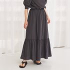 【ルージュヴィフラクレ/Rouge vif la cle】の【セットアップ対応】ギャザーティアードスカート チャコールグレー|ID: prp329100004561813 ipo3291000000032255664
