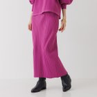 【ルージュヴィフラクレ/Rouge vif la cle】の【セットアップ対応】ストレッチリブニットスカート パープル|ID: prp329100004561822 ipo3291000000032255716
