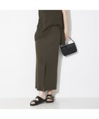 【ルージュヴィフラクレ/Rouge vif la cle】の【セットアップ対応】麻混ニットタイトスカート カーキ|ID: prp329100004561839 ipo3291000000032255801