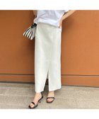【ルージュヴィフラクレ/Rouge vif la cle】の【セットアップ対応】麻混ニットタイトスカート オフホワイト|ID: prp329100004561839 ipo3291000000032255803