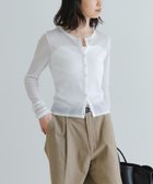 【アーバンリサーチ/URBAN RESEARCH】の『MADE IN JAPAN』シアーテレコショートカーディガン WHITE|ID: prp329100004561845 ipo3291000000032255842