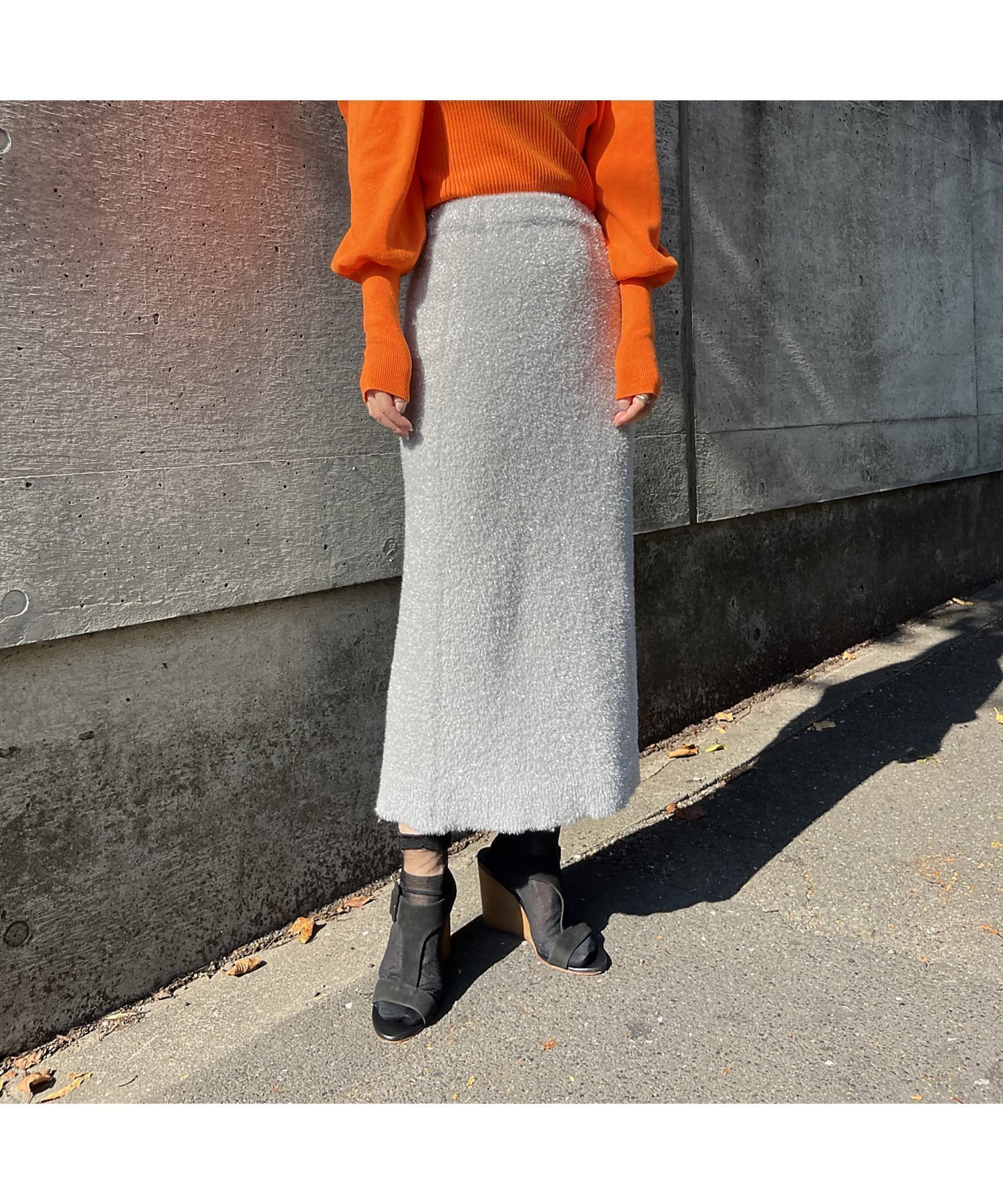【その他のブランド/Other】の【セットアップ対応可】ラメシャギータイトニットスカート 人気、トレンドファッション・服の通販 founy(ファニー) 　ファッション　Fashion　レディースファッション　WOMEN　セットアップ　Setup　スカート　Skirt　おすすめ　Recommend　なめらか　Smooth　シンプル　Simple　ストレッチ　Stretch　セットアップ　Set Up　パープル　Purple　ミックス　Mix　 other-1|ID: prp329100004561852 ipo3291000000032255869