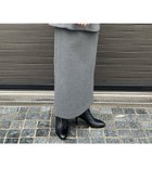 【ルージュヴィフラクレ/Rouge vif la cle】の【セットアップ対応】メルトンタイトスカート チャコールグレー|ID: prp329100004561855 ipo3291000000032255899