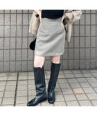 【ルージュヴィフラクレ/Rouge vif la cle】のシアーレイヤードサテンミニスカート ベージュ|ID: prp329100004561880 ipo3291000000032256031