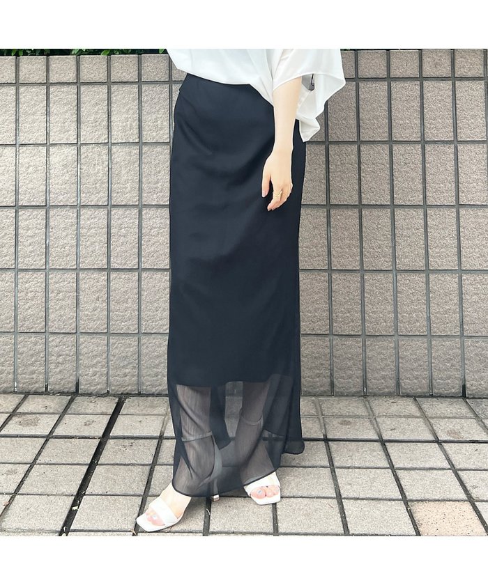 【ルージュヴィフラクレ/Rouge vif la cle】の楊柳シアーロングスカート インテリア・キッズ・メンズ・レディースファッション・服の通販 founy(ファニー) https://founy.com/ ファッション Fashion レディースファッション WOMEN スカート Skirt ロングスカート Long Skirt シアー Sheer スリット Slit ロング Long A/W・秋冬 Aw・Autumn/Winter・Fw・Fall-Winter |ID: prp329100004561882 ipo3291000000032256042