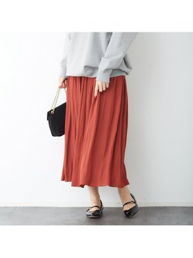 【ルージュヴィフラクレ/Rouge vif la cle】のドビーギャザースカート 人気、トレンドファッション・服の通販 founy(ファニー) ファッション Fashion レディースファッション WOMEN スカート Skirt ギャザー Gather スウェット Sweat ビッグ Big |ID:prp329100004561914