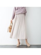 【ルージュヴィフラクレ/Rouge vif la cle】のドビーギャザースカート 人気、トレンドファッション・服の通販 founy(ファニー) ファッション Fashion レディースファッション WOMEN スカート Skirt ギャザー Gather スウェット Sweat ビッグ Big thumbnail ベージュ|ID: prp329100004561914 ipo3291000000032256218
